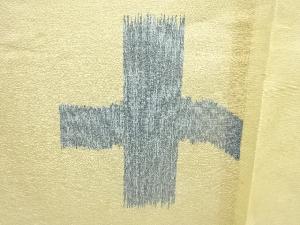 アンティーク　十字模様織出し夏銘仙着物